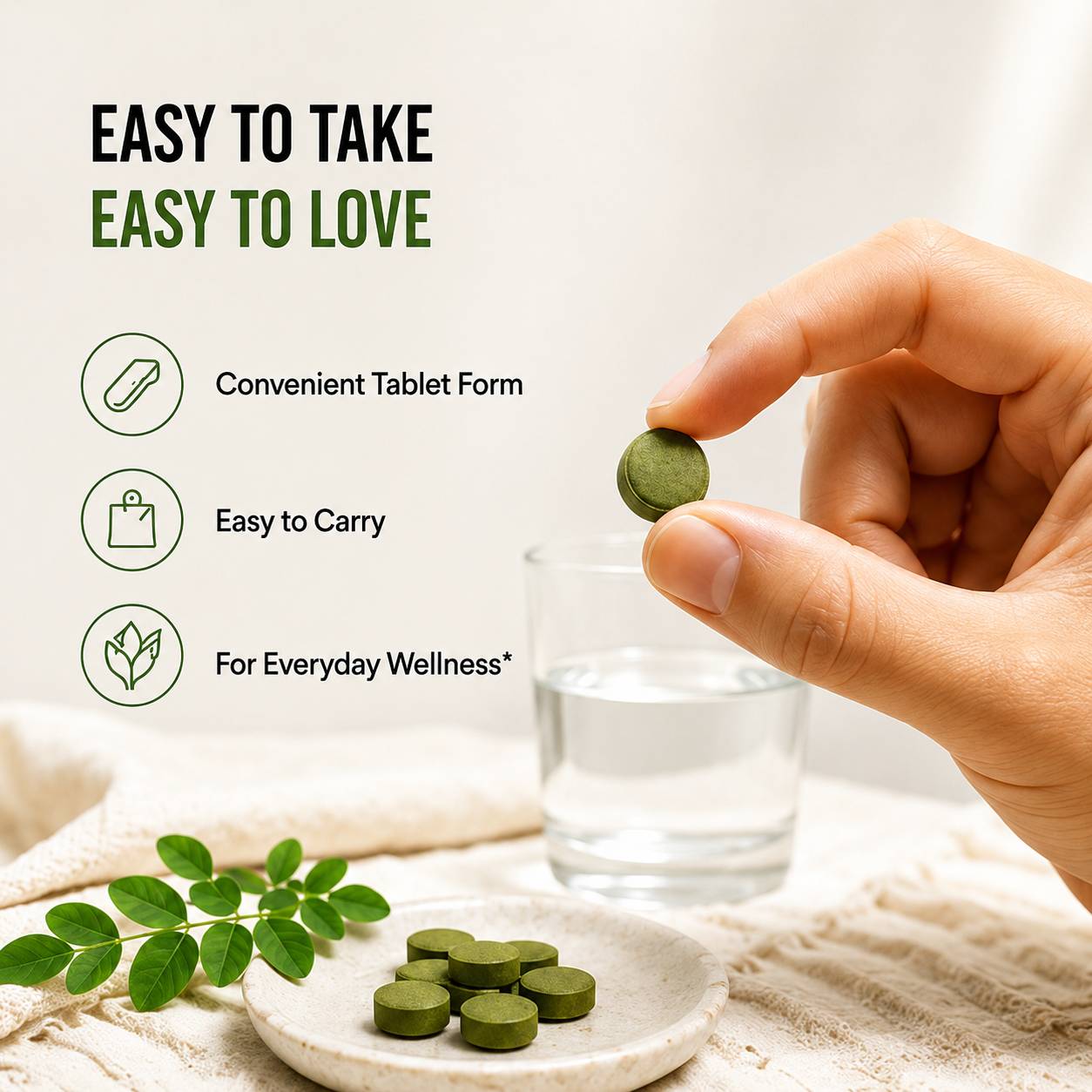 Anugamya Organic Moringa Tablets for Natural Daily Wellness - Image 5